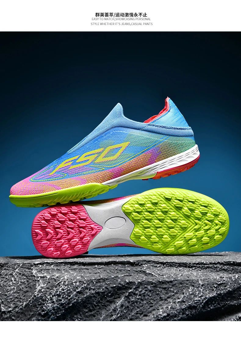 Men Football Boots Professional Society Cleats Original TF/FG Top Quality Indoor Soccer Shoes Booties Comfortable Sneaker Tenis