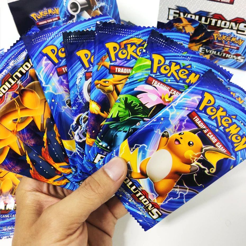 ?Mais Recente 324 Peças Cartas Pokémon Sol & Lua XY Evoluções Caixa de Booster Pokémon Brinquedo de Cartas Colecionáveis para Crianças?