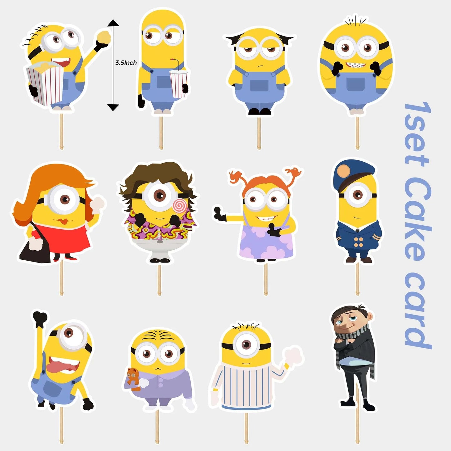 Anime Minion Themed Party Decorations Party Tableware Set Plates Cups Birthday Balloons Big Eye Yellow Man Party Favors Supplies