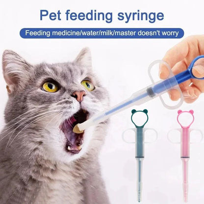 Dispensador de Remédios para Animais de Estimação, Alimentador de Comprimidos para Gatos, Seringa Alimentadora de Ponta Macia, Alimentador Multiuso, Aplicador de Comprimidos para Gatos, Aplicador de Pílulas para Animais de Estimação