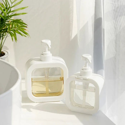 300/500ml Bathroom Soap Dispensers Refillable Lotion Shampoo Shower Gel Holder Portable Travel Dispenser Empty Bath Pump Bottle
