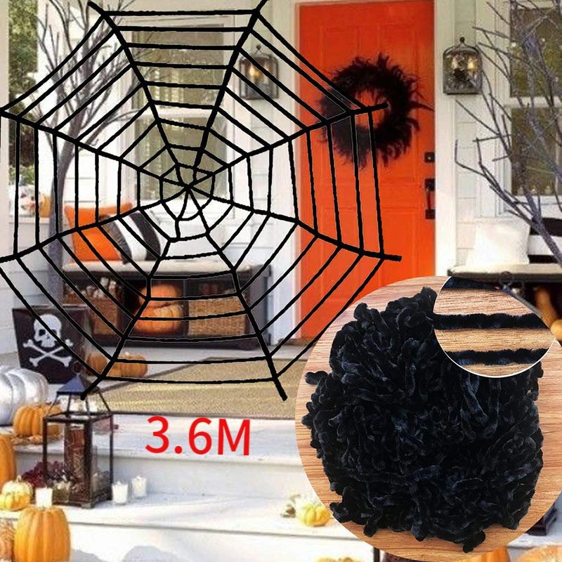 30cm/50cm/90cm/150cm/200cm Extra Large Plush Black Spider Outdoor Home Bar Party Haunted House Horror Props Halloween Decoration