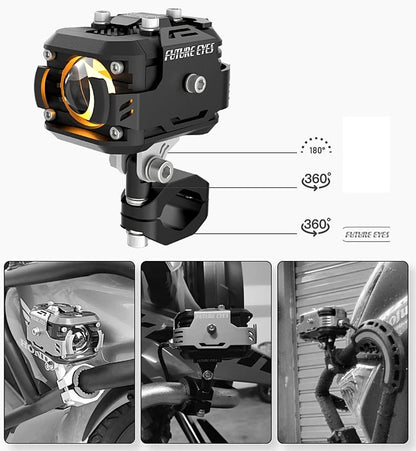 Future Eyes F150 Wireless Led Electric Super Bright Vehicle Auxiliary High Power for 1200GS F800 Switch Motorcycle Fog Lights