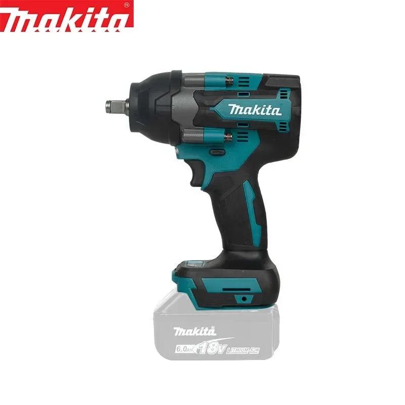 Parafusadeira de impacto Makita 18V com carregamento, chave elétrica de lítio sem escovas, alto torque DTW700 DTW700RGD