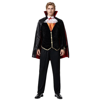 Adult Vampire Costume Men's Medieval Gothic Costume Set Suitable for Halloween Parties Movie Theme Cosplay Costume