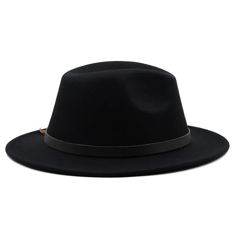 2025 Mulheres Homens Chapéu Panamá Fedora Aba Larga Proteção Solar Clássico Unissex Moda Chapéu Top para Festa Casamento Igreja