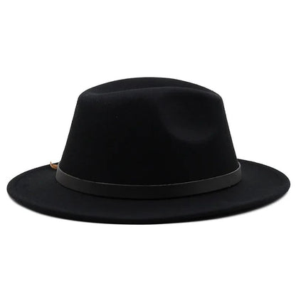 2025 Mulheres Homens Chapéu Panamá Fedora Aba Larga Proteção Solar Clássico Unissex Moda Chapéu Top para Festa Casamento Igreja