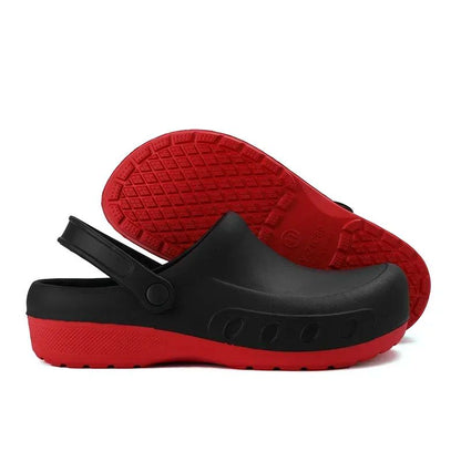 Men Chef Clogs Men Kitchen Shoes EVA Injection Shoes Anti-slip Outsole Comfortable Garden Clogs Waterproof Sandal Big Size 40-46