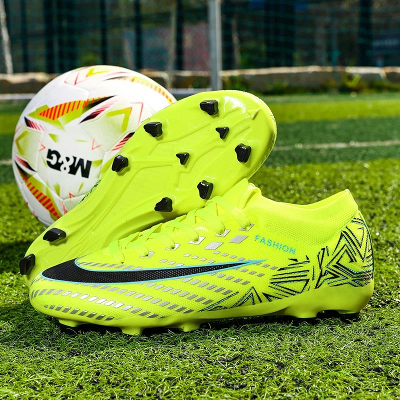 New Men Football Boots Futsal High-quality Mid-top Soccer Shoes Match Non-Slip Cleats Sneakers Indoor Hot-selling FG/TF