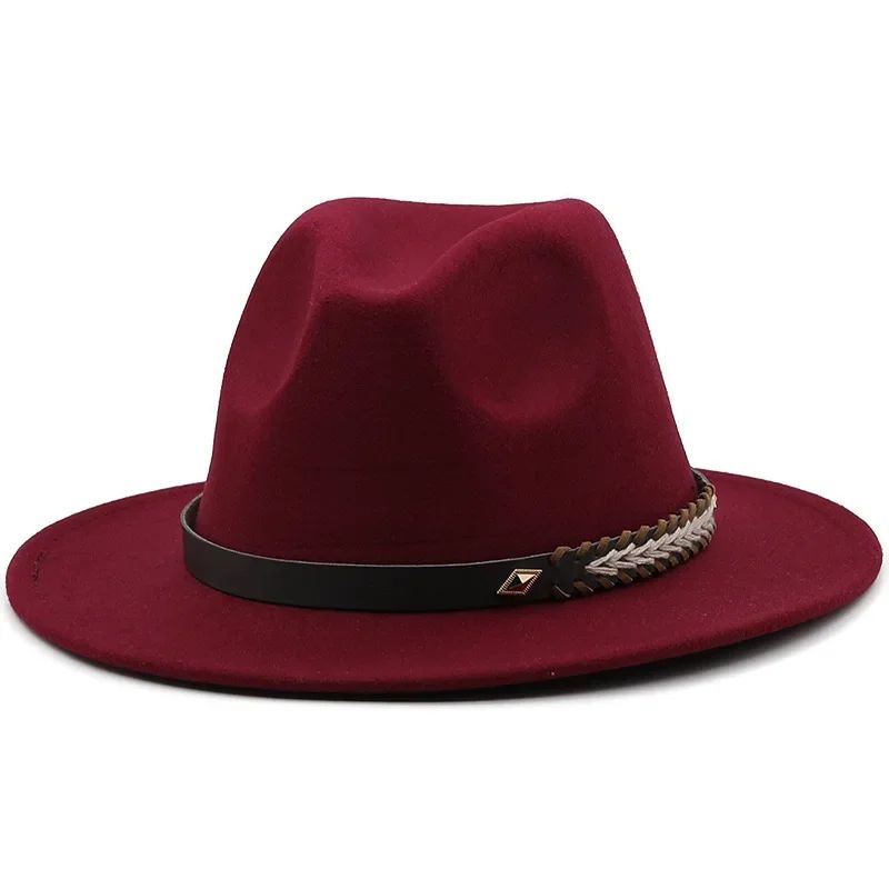 2025 Mulheres Homens Chapéu Panamá Fedora Aba Larga Proteção Solar Clássico Unissex Moda Chapéu Top para Festa Casamento Igreja