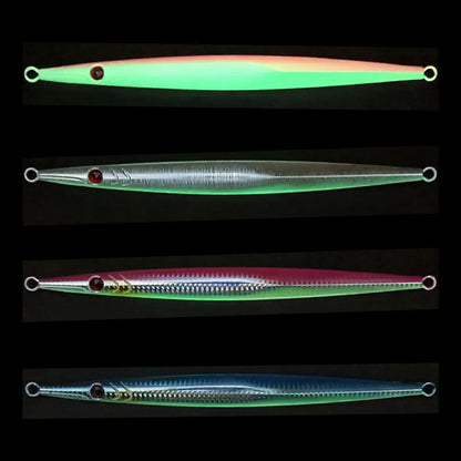 1PC NOVA Isca de Pesca Oceânica JIG de Afundamento Rápido 60g-300g Colher de JIGGING de Metal para Pesca em Alto Mar Isca Artificial Isca Pesada Atum