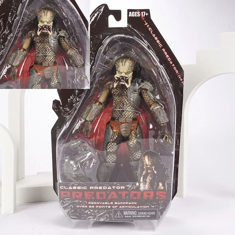 Filme Clássico NECA Ultimate Series Predador 7" Caçador da Selva vs Ovos Alienígenas PVC Boneco Articulado Colecionável