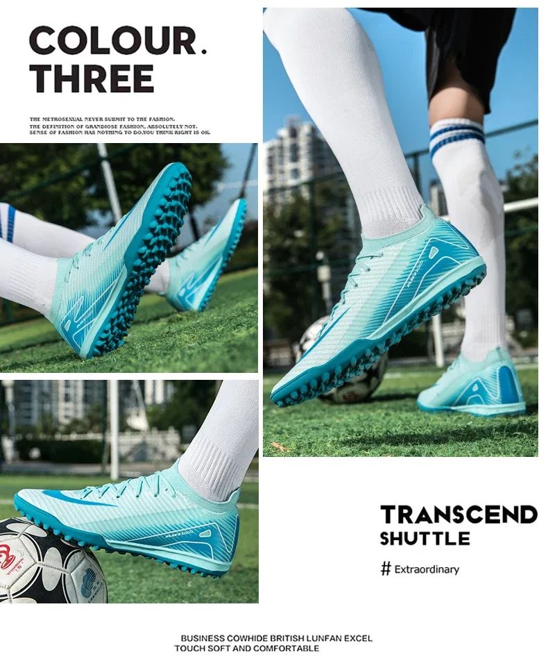 Men Professional Training Football Boots Ultralight Soccer Shoes Unisex Wholesale Women Breathable Drop Shipping Indoor Futsal