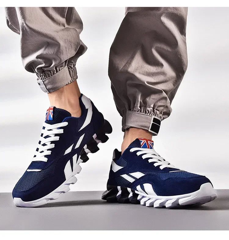 Marca Tendência Tamanho 46 47 48 Tênis Masculino Antiderrapante Amortecedor Solado Grosso para Fitness Tênis de Corrida Respirável para Uso Externo para Homens