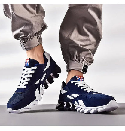 Marca Tendência Tamanho 46 47 48 Tênis Masculino Antiderrapante Amortecedor Solado Grosso para Fitness Tênis de Corrida Respirável para Uso Externo para Homens