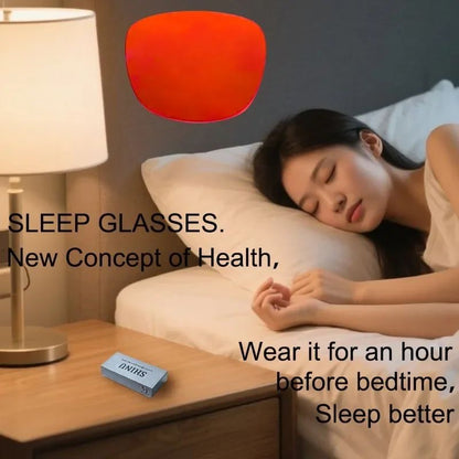 SHINU sleep better red lenses blue light filter glasses for men orange eyepieces gaming glasses Sleep aid glasses man customized
