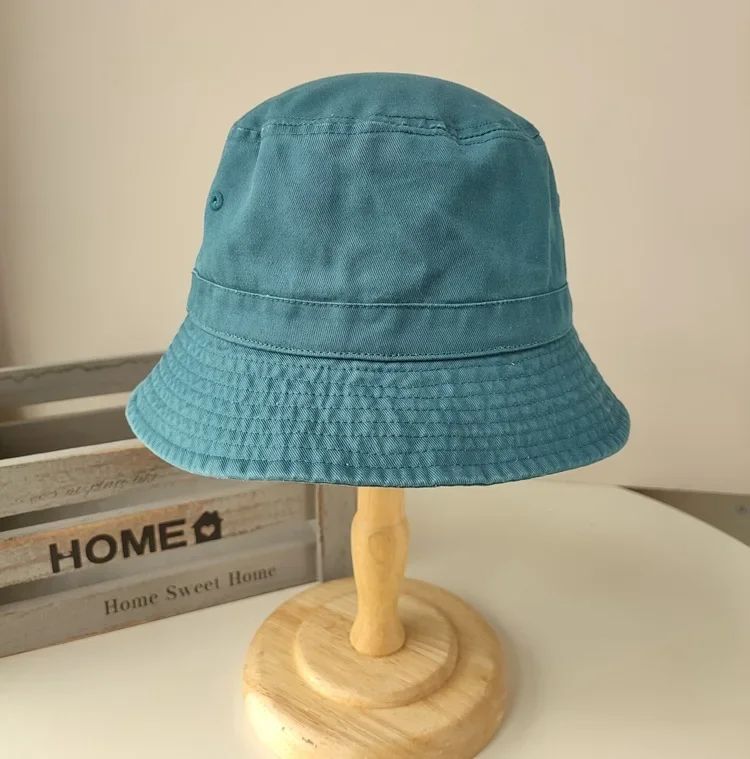 2025 Coreano Boné Pescador Jeans Lavado Cabeça Grande Masculino Chapéu de Sol Algodão Tamanho Grande 64cm Bob Panamá Unissex Tamanho Grande Boné de Pescador