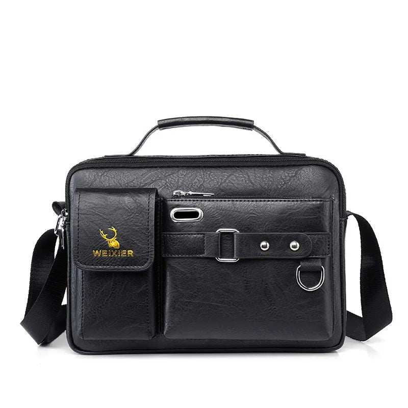 2024 New Men Shoulder Bag for 10.4" Ipad PU Leather Business Handbags Men Messenger Bags Fashion Man Crossbody Bag