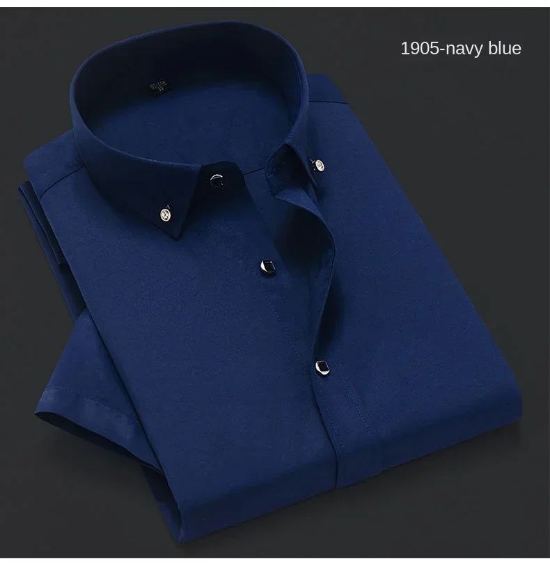 New Men's White Shirt Korean High End Version Free Shipping Popular Clothes Short Sleeve Long Sleeve Casual Suit Bottom Shirts