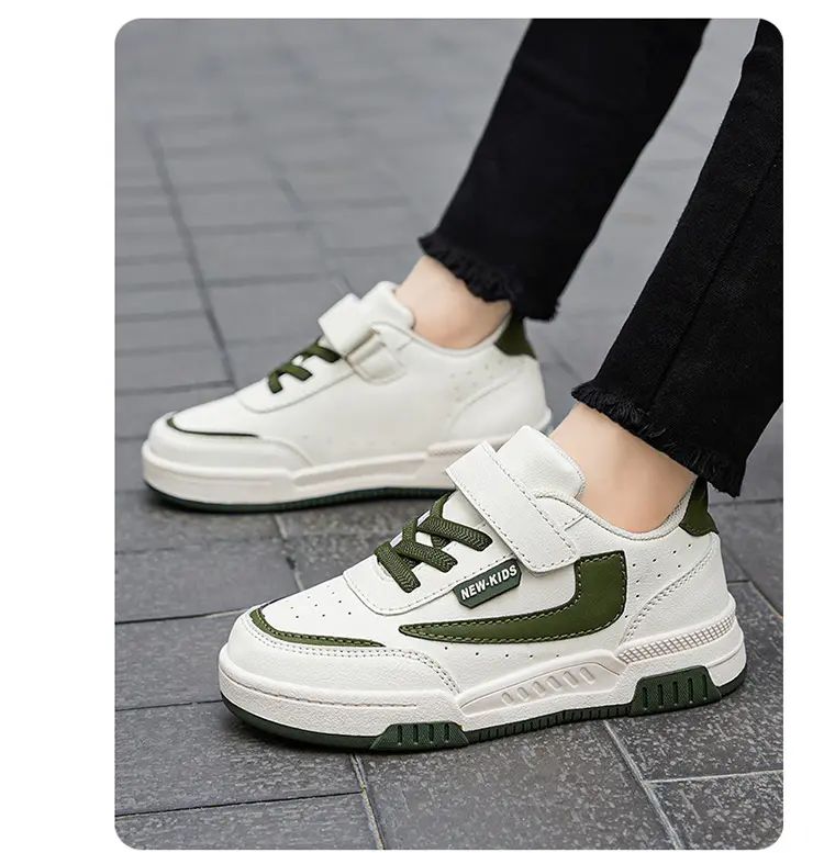 Spring and Autumn Running Sneakers for Kids Non-slip Shoes for Boys Sneakers Leather Kids Tennis Hugh Fashion Mesh Kids Shoes