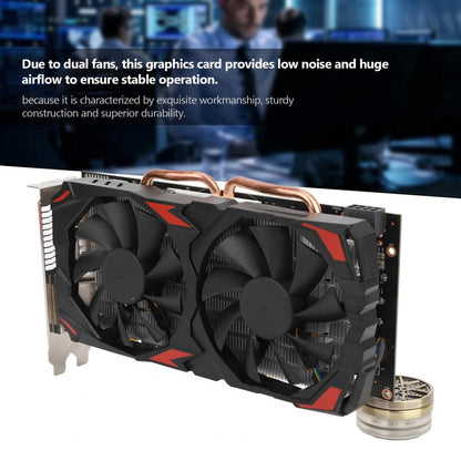 RX580 8G 256Bit Graphics Card GDDR5 Memory Video Gaming Card Dual Cooling Fan PCIE3 0x16 for Desktop Computer Card
