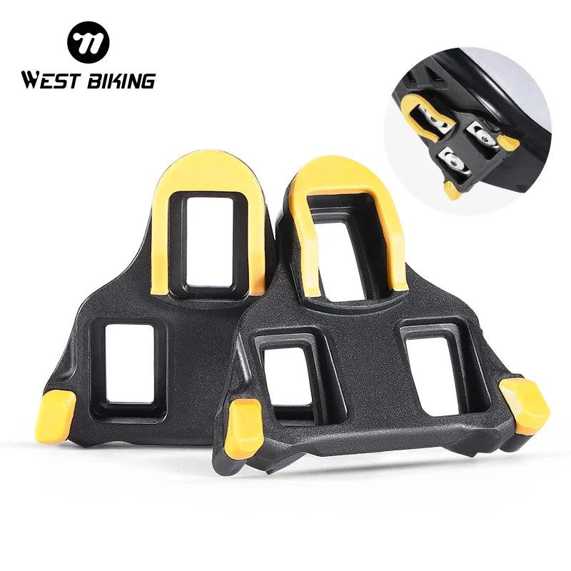 WEST BIKING Bicycle Locking Blade MTB Bicycle Self-locking Pedal Cleats Ultra Lightweight Road Bike Pedals Locking Cleat Plate