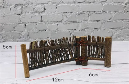 Vintage bamboo sushi dish bamboo fence Japanese Korean fence plate Cuisine Sushi Boats Bamboo Creative Exquisite Sushi Tools