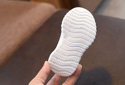 Children Sneakers Spring and Fall Casual Shoes Mesh Breathable Soft Bottom Kids Boys Girls Students Sport Running Tennis Shoes