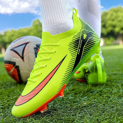 Men Training Football Boots Unisex Professional Soccer Shoes Trend Grass Cleats Outdoor Breathable Sport Ultra-light Non-slip