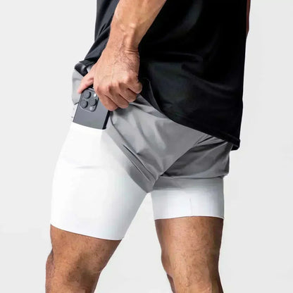Shorts Masculino Dragon Ball Camada Dupla Son Goku Verão Anime Japonês Falso Duas Peças Esportivo Fitness Secagem Rápida