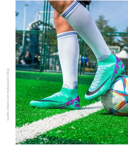 Men Football Shoes TF/FG Society Cleats Indoor Soccer Shoes Professional Football Field Boots Fast Unisex Sneaker Top Quality