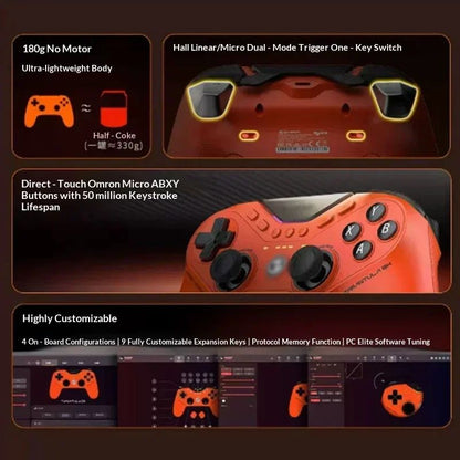Game Sir Tarantula 8K 1K Wired Game Controller Custom Js13pro TMR Joystick Omron Micro Switches for Steam Switch Android Gamepad