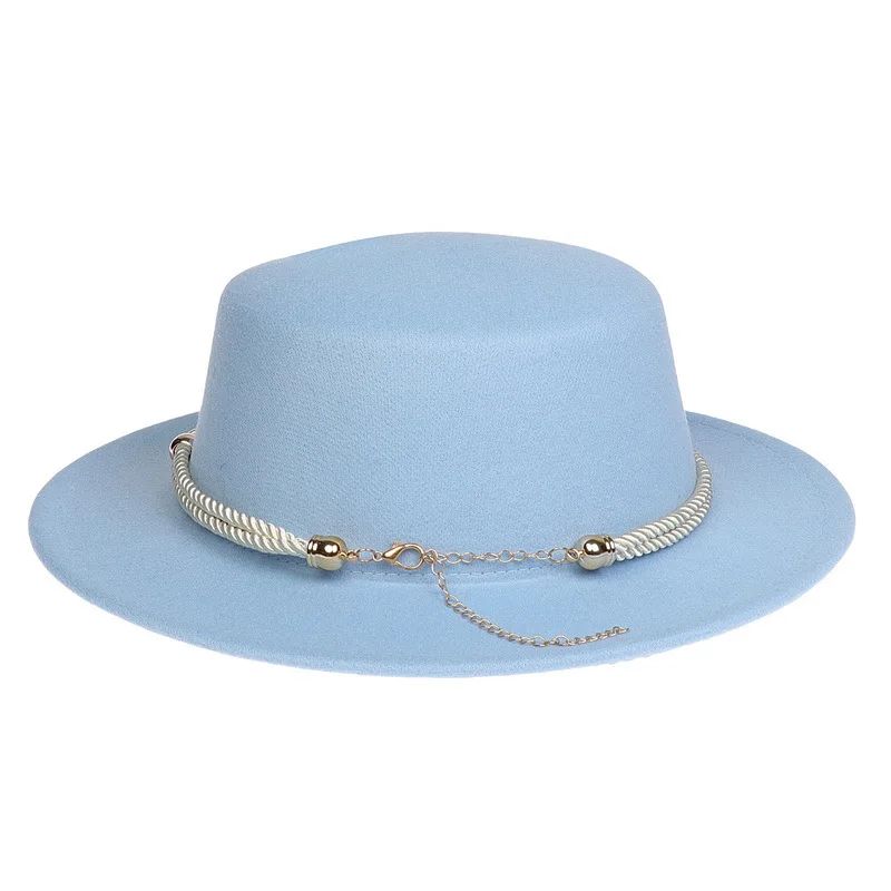 British Style Felt Fedora Jazz Hat Elegant Wedding Party Trilby Lightweight Unisex Fashionable Headwear