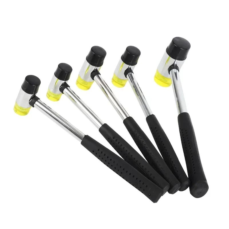 Martelo de Borracha com Duas Faces Macias 25mm Multifuncional para Contas de Vidro de Janela com Cabeça de Nylon