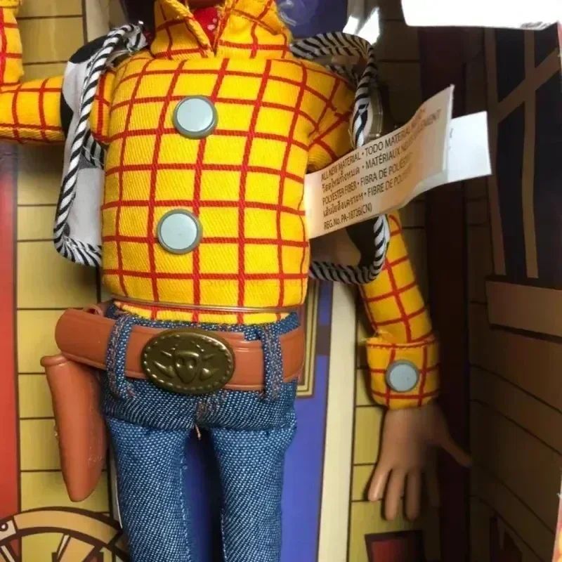 40cm Anime Disney Toy Story 4 Figures Talking Woody Buzz Jessie Rex Action Figurines Decor Model Collection Xmas Gifts