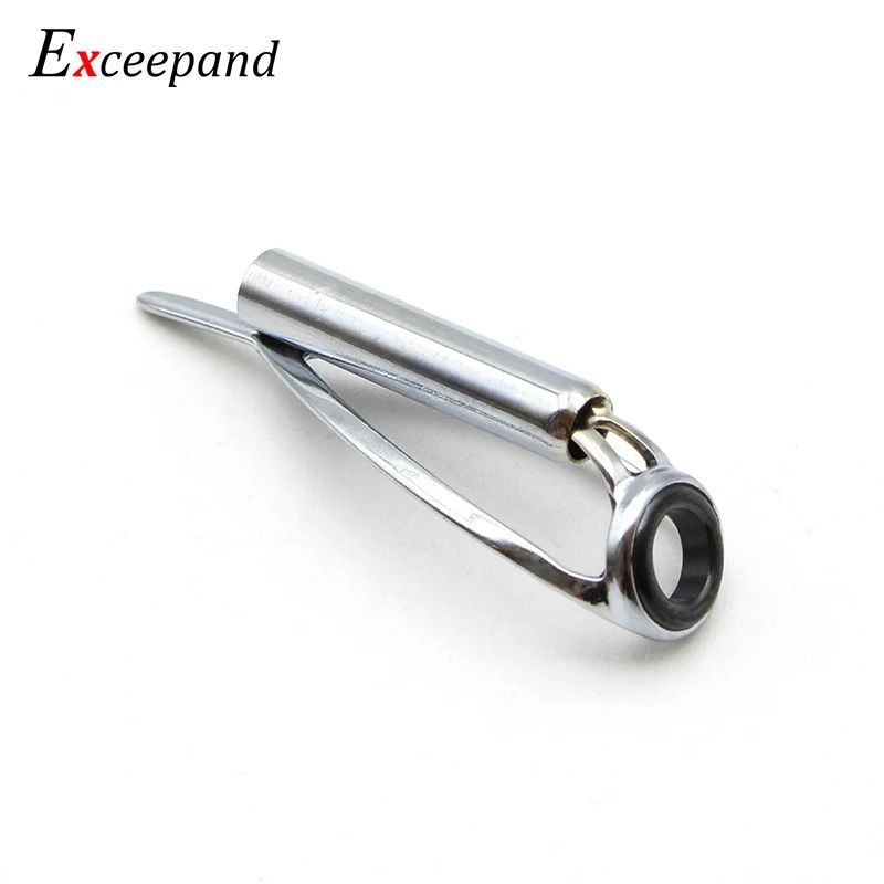 Exceepand Sliver Livre de Emaranhados Ponteira Guia para Vara de Pesca de Spinning e Casting Construção Reparo Anel de Linha Olhal Arco-Íris