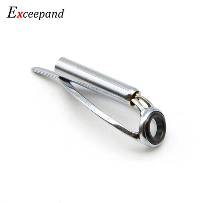 Exceepand Sliver Livre de Emaranhados Ponteira Guia para Vara de Pesca de Spinning e Casting Construção Reparo Anel de Linha Olhal Arco-Íris