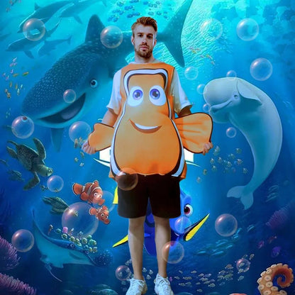 Anime Find Nemo Dory Cosplay Costume Underwater Animal Clownfish Carnival Theme Party Role Playing Outfits for Adult Women Men