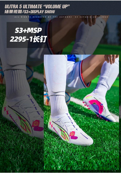 TF/AG Men Football Shoes Society Cleats Professional Soccer Shoes Original Boy Indoor Football Field Boots Sneaker Non Slip