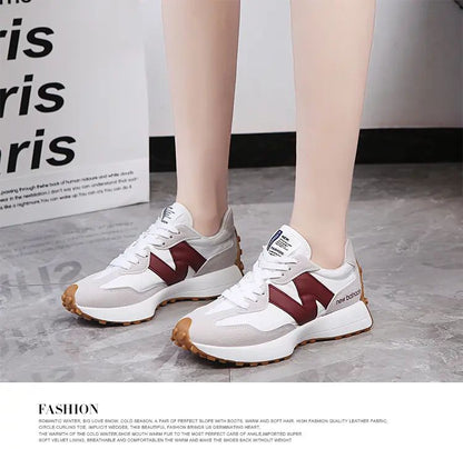 Tênis Feminino Casual Moda Respirável Caminhada Chato Tênis Feminino 2025 Academia Vulcanizado Branco Calçado Feminino