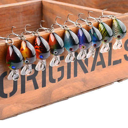Novo Wobbler de Pesca para Carpa Isca Artificial Anzol Único BKK Isca Falsa a Laser Luya Rocha Água Flutuante "Homenzinho Gordo" 3,3CM/2G