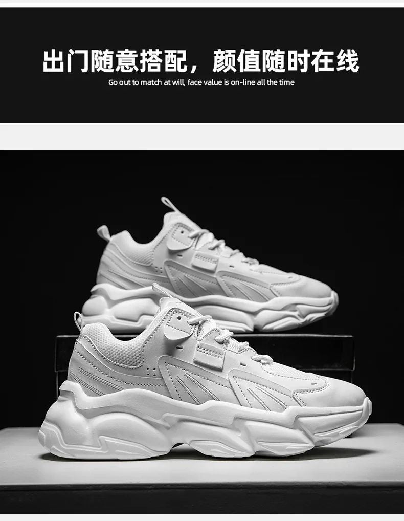 Men Sneakers Hidden Heels Elevator Shoes Plus Size 45 46 Heightening Shoes For Men Fashion Breathable 8cm 6cm Sports Taller Shoe