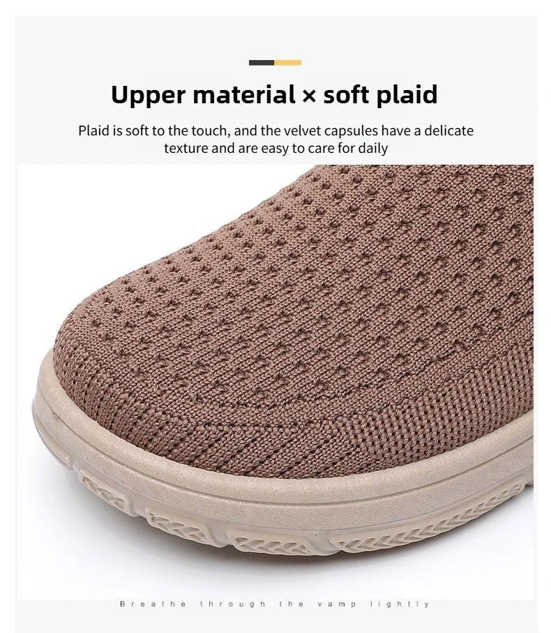 Women's Shoes Summer 2025 Breathable Single Shoes with Soft Sole Thick Sole Casual Cloth for Women Free Shippiing Shoes