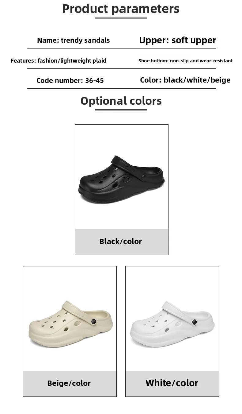 Mens Summer Beach Sandals Unisex Casual Garden Clogs Outdoor Wide Toe Cross Sandals for Ladies Non Slip House Shower Slippers