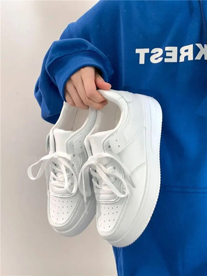 Tennis Sneakers Woman Spring Autumn Sports Board Shoes Fashion Comfort Colorful Casual Academy Style Little White Shoes Female