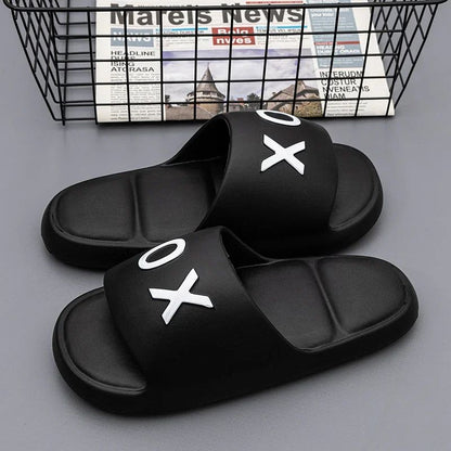 New Men slippers Non-Slip Slide Sandals Thick Soft Platform House Shoes Men Indoor Outdoor Shower Bathroom Slipper Casual Shoes
