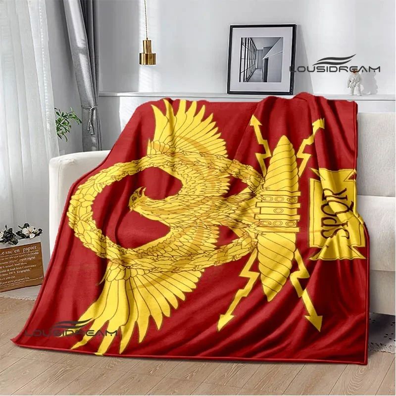 Roman SPQR logo printed blankets Children's warm blanket soft and comfortable blanket home travel blankets birthday gift