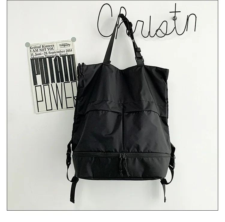 Mochila Unissex de Grande Capacidade Masculina e Feminina Mochilas de Nylon Impermeáveis Esportivas Modernas Mochilas Escolares Portáteis de Lazer Viagem