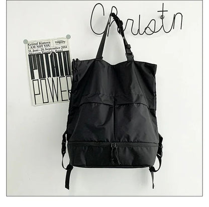 Mochila Unissex de Grande Capacidade Masculina e Feminina Mochilas de Nylon Impermeáveis Esportivas Modernas Mochilas Escolares Portáteis de Lazer Viagem