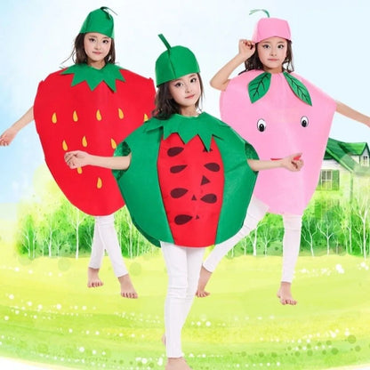 Fruit Fruit Vegetable Cosplay Costume Portable Cosplay Dance Performance Costumes 90-140CM Performances Cos Clothing